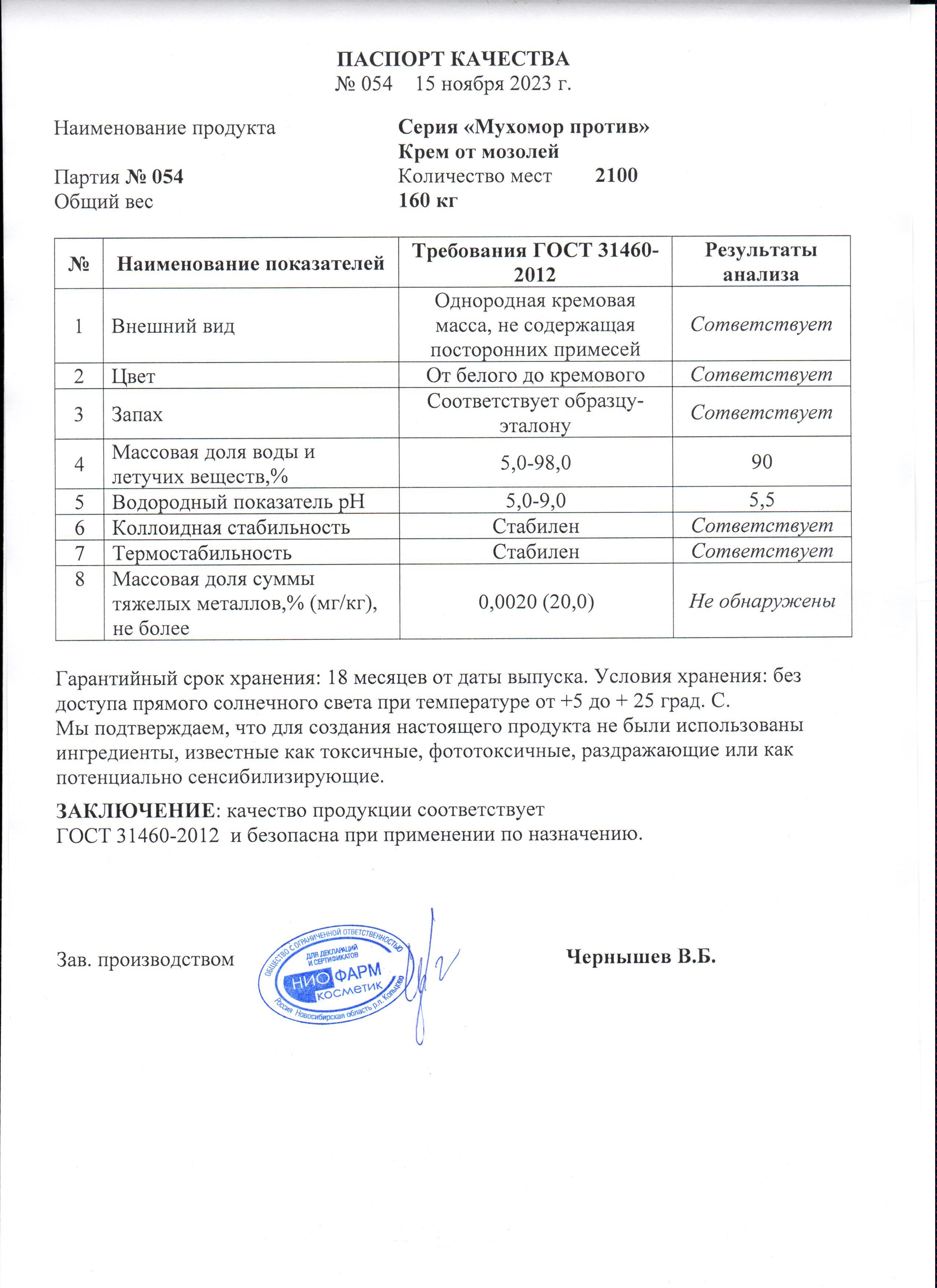 Паспорт №112023